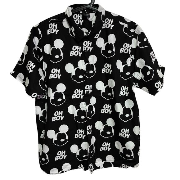 Disney x Neff Mickey Mouse 'Oh Boy' Button Up Mens Size XL - Picture 1 of 8